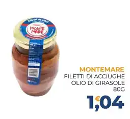 Moderna Montemare filetti di acciughe olio di girasole offerta