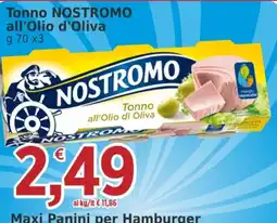 Market Ingross Tonno NOSTROMO all'Olio d'Oliva offerta