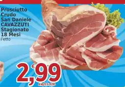 Market Ingross Prosciutto Crudo San Daniele CAVAZZUTI offerta