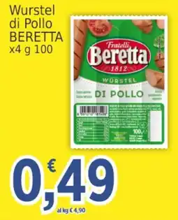 Market Ingross Wurstel di Pollo Beretta offerta