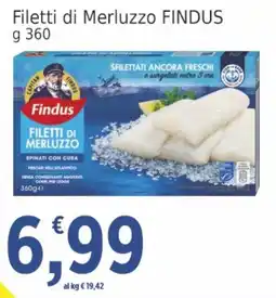Market Ingross Filetti di Merluzzo Findus offerta