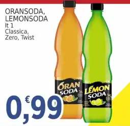 Market Ingross Oransoda, Lemonsoda lt 1 offerta