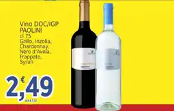 Market Ingross Vino DOC/IGP Paolini offerta