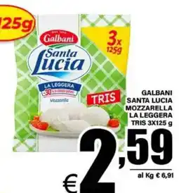 DEM Galbani Santa Lucia Mozzarella La Leggera offerta