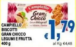 DEM Campiello biscotti gran chicco legumi e frutta offerta