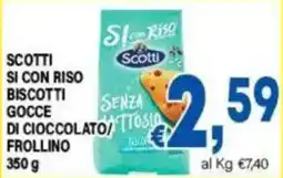 DEM Scotti si con riso biscotti gocce di cioccolato/frollino offerta