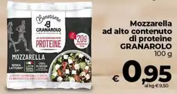 Ipercoop Radenza Mozzarella ad alto contenuto di proteine Granarolo offerta