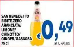 DEM San Benedetto bibite zero aranciata offerta