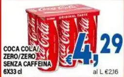 DEM Coca Cola/Zero/Zero senza caffeina offerta