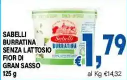 DEM Sabelli Burratina senza lattosio fior di gran sasso offerta