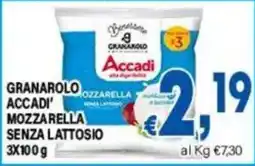 DEM Granarolo Accadi Mozzarella senza lattosio offerta