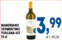 DEM Mandriano Vermentino Toscana IGT offerta