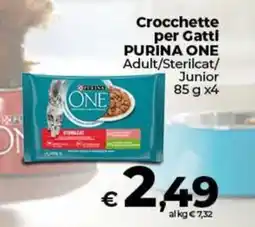 Ipercoop Radenza Crocchette per Gatti Purina One Adult/Sterilcat/Junior offerta