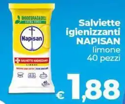 Ipercoop Radenza Salviette igienizzanti NAPISAN limone offerta