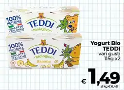 Ipercoop Radenza Yogurt Bio TEDDI offerta