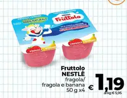 Ipercoop Radenza Fruttolo NESTLÈ fragola/fragola e banana offerta