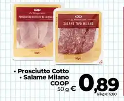 Ipercoop Radenza Prosciutto Cotto Salame Milano COOP offerta