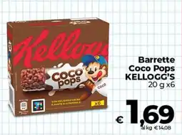 Ipercoop Radenza Barrette Coco Pops Kellogg's offerta