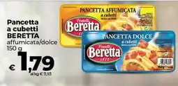 Ipercoop Radenza Pancetta a cubetti Beretta affumicata/dolce offerta