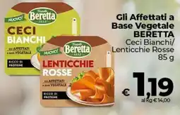 Ipercoop Radenza Affettati a base vegetale Beretta Ceci Bianchi/Lenticchie Rosse offerta