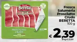 Ipercoop Radenza Prosciutto crudo Beretta offerta