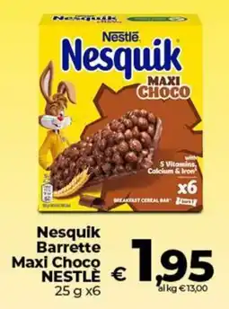 Ipercoop Radenza Nesquik Barrette Maxi Choco offerta