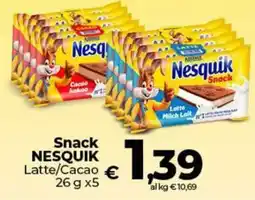 Ipercoop Radenza Snack Nesquik Latte/Cacao offerta