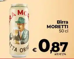 Ipercoop Radenza Birra Moretti offerta