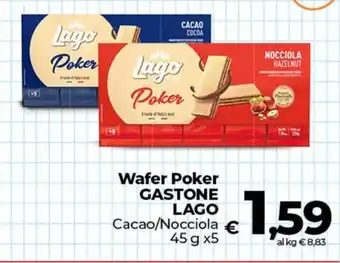 Wafer Poker Gastone Lago