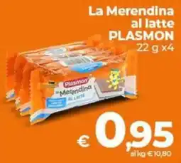 Ipercoop Radenza La Merendina al latte Plasmon offerta
