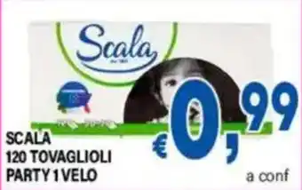 Scala tovaglioli party 1 velo