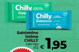 Ipercoop Radenza Salviettine intime Chilly offerta