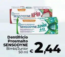 Ipercoop Radenza Dentifricio Prosmalto Sensodyne Bimbi/Junior offerta