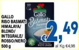 DEM Gallo riso basmati offerta