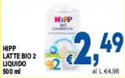 DEM Hipp latte bio 2 liquido offerta