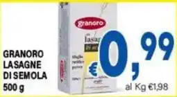 DEM Granoro lasagne di semola offerta