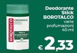 Ipercoop Radenza Deodorante Stick Borotalco Originale offerta
