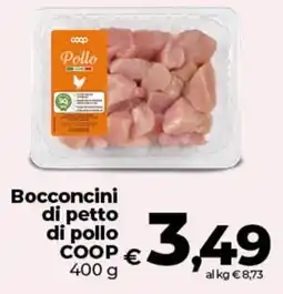 Ipercoop Radenza Bocconcini di petto di pollo COOP offerta