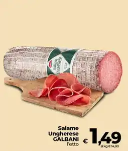 Ipercoop Radenza Salame Ungherese Galbani offerta