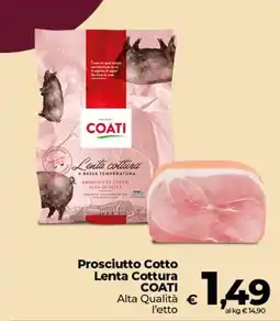 Ipercoop Radenza Prosciutto Cotto Lenta Cottura COATI offerta