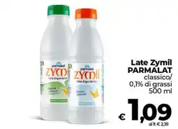 Ipercoop Radenza Late Zymil Parmalat classico offerta