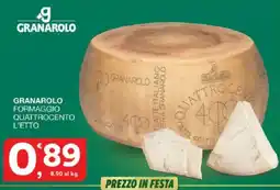 Sisa Granarolo Formaggio Quattrocento L'Etto offerta