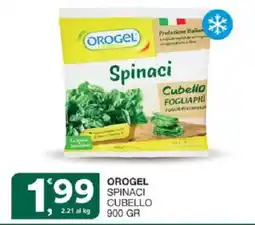 Sisa Orogel spinaci cubello offerta