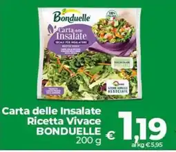 Ipercoop Radenza Carta delle Insalate Ricetta Vivace Bonduelle offerta