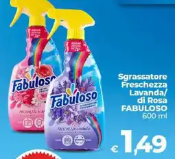 Ipercoop Radenza Sgrassatore Freschezza Lavanda di Rosa Fabuloso offerta