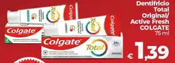 Ipercoop Radenza Dentifricio Total Original offerta