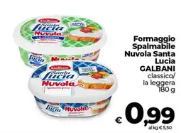 Ipercoop Radenza Formaggio Spalmabile Nuvola Santa Lucia GALBANI classico offerta