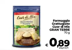Ipercoop Radenza Formaggio Grattugiato Cuor di Mix offerta