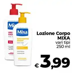 Ipercoop Radenza Lozione Corpo MIXA offerta