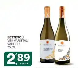 Sisa Settesoli vini varietali offerta